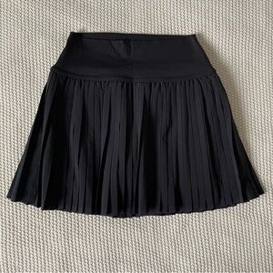 Aerie Black Pleated Tennis Skirt